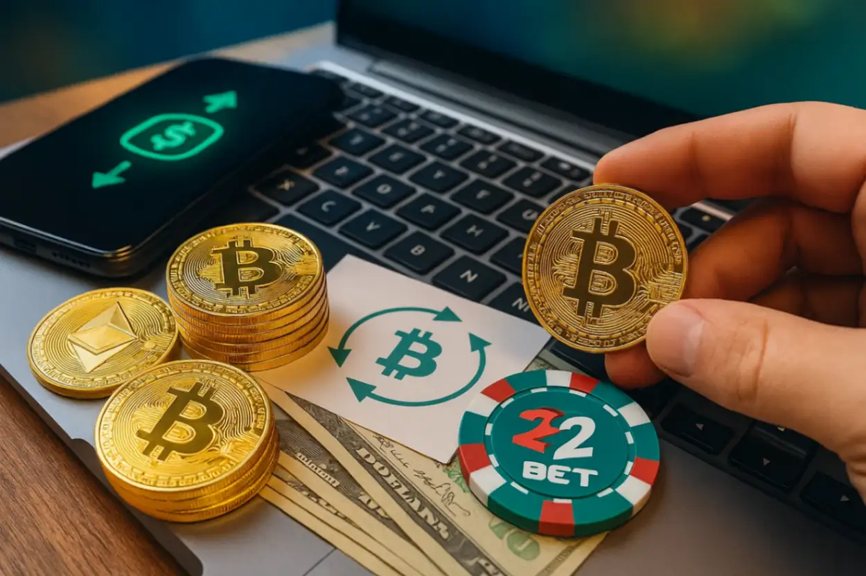 Kryptowalutowe depozyty i wypłaty w 22Bet – szybkie i bezpieczne